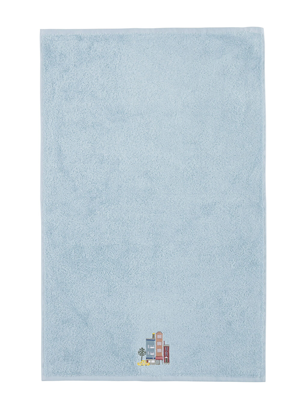 Mavi Nakışlı Yüz Havlusu 50x80 cm-4