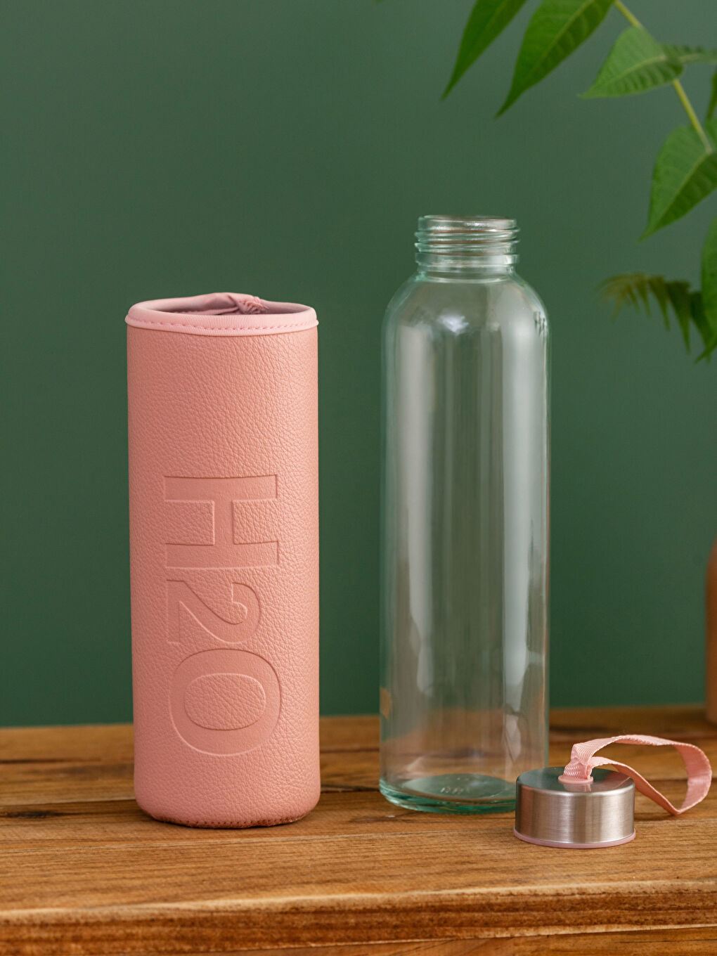 Стеклянная фляжка с принтом на чехле 500 мл-2