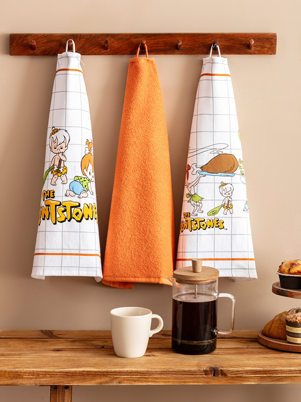 LCW HOME The Flintstones Printed Tea Towel 3-packs 40x50 cm