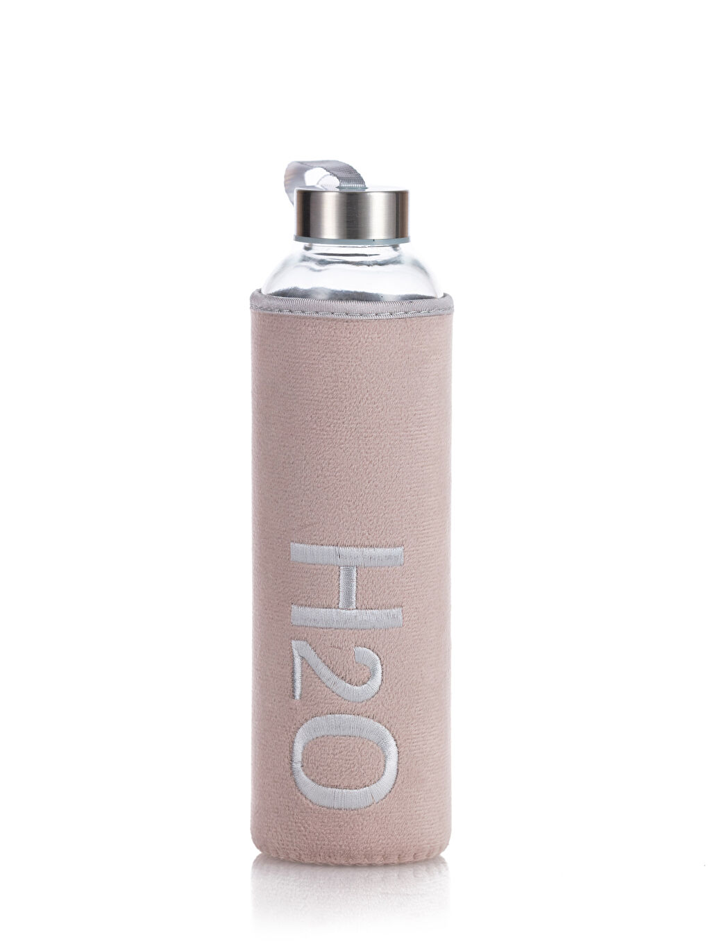 H2O Pembe Kılıflı Cam Matara 750 Ml - 3