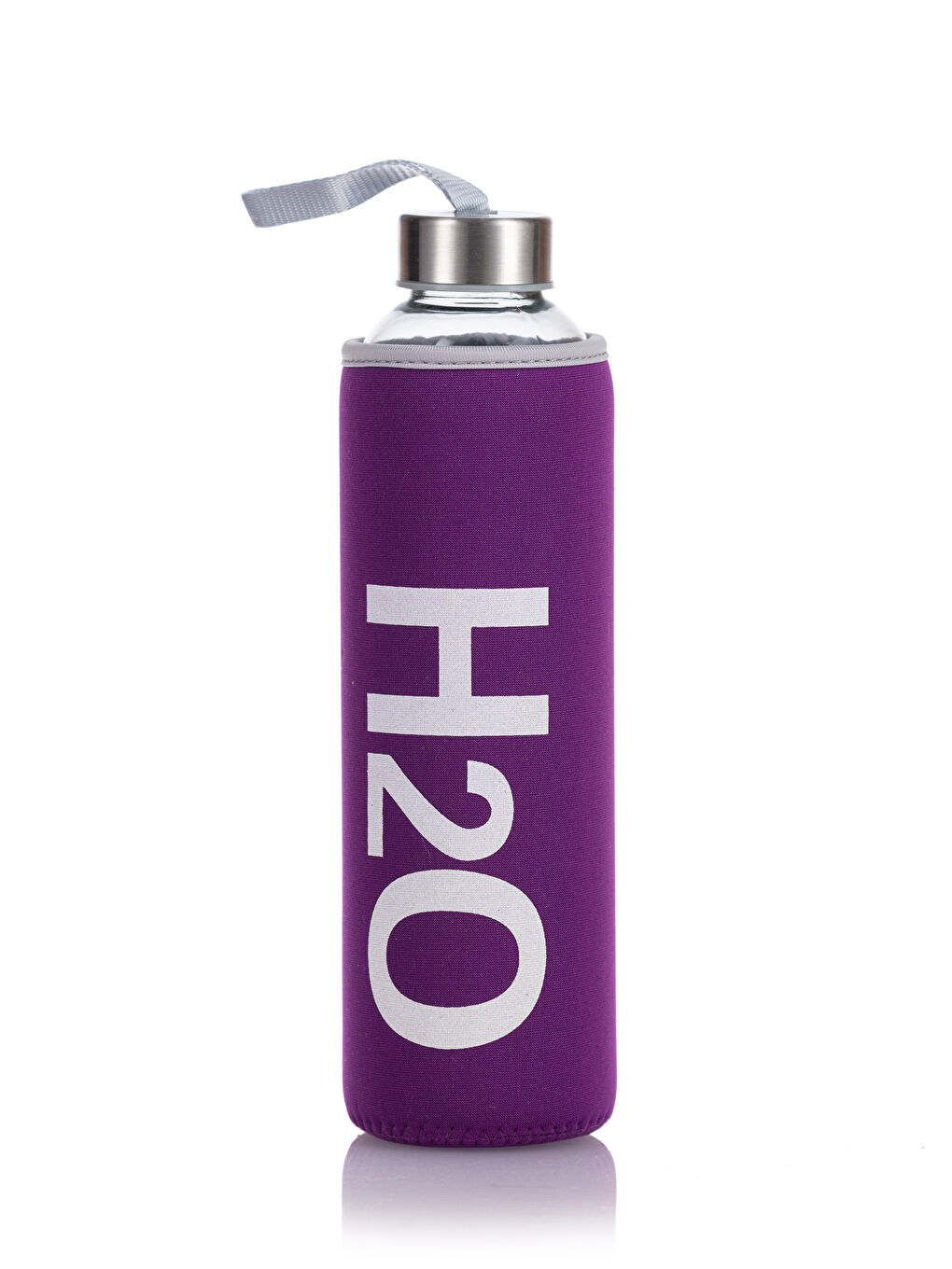 H2O Mor Kılıflı Cam Matara 750 Ml - 3