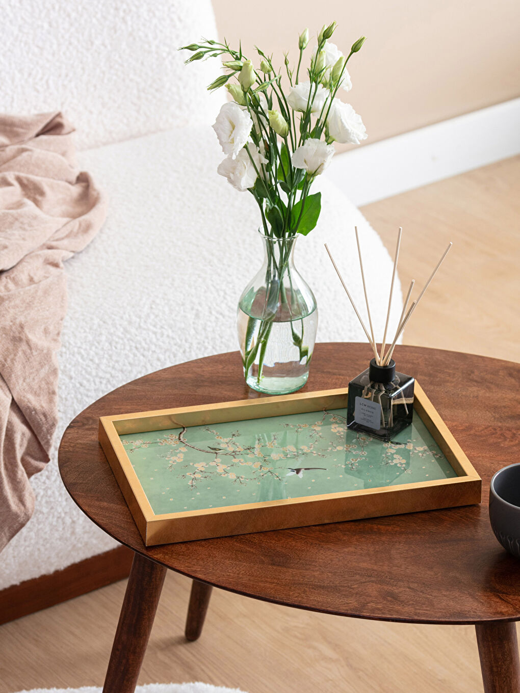 Karışık Desenli Dekoratif Tepsi 39 cm