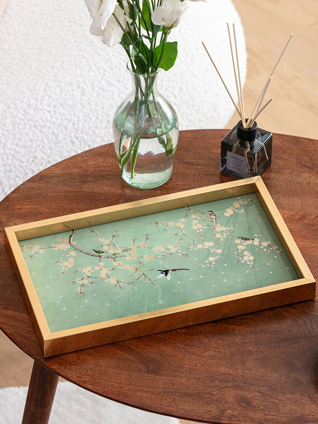 Karışık Desenli Dekoratif Tepsi 39 cm-1