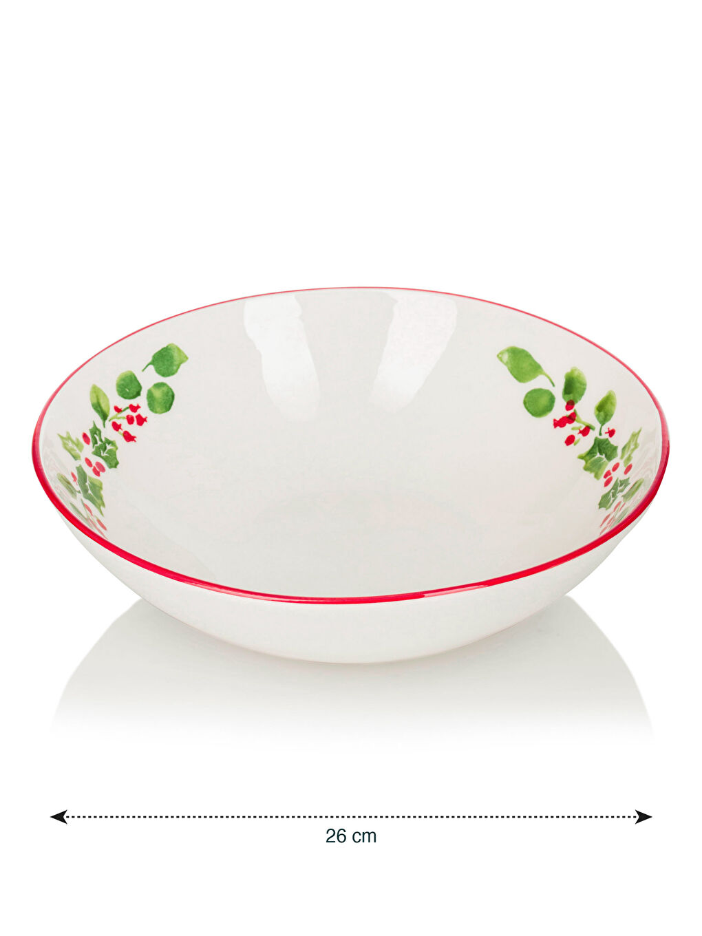 Karışık Çiçek Desenli Salata Kasesi 26 cm-3