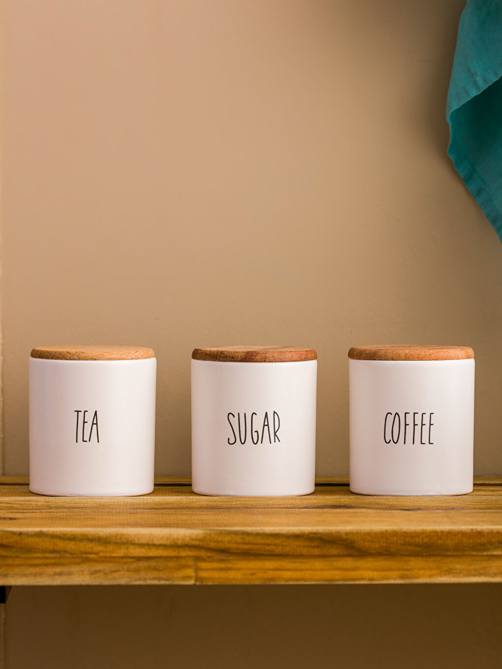 Karışık Baskılı Seramik Saklama Kabı Seti 3'lü-1