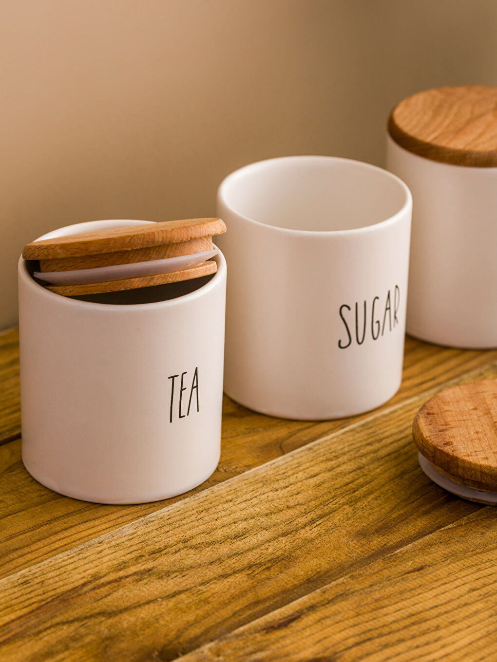 Karışık Baskılı Seramik Saklama Kabı Seti 3'lü-2