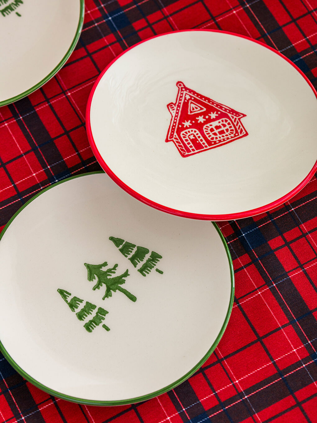 LCW HOME Patterned Cake Plate Set of 4 16 Cm -W3HA44Z8-LRR