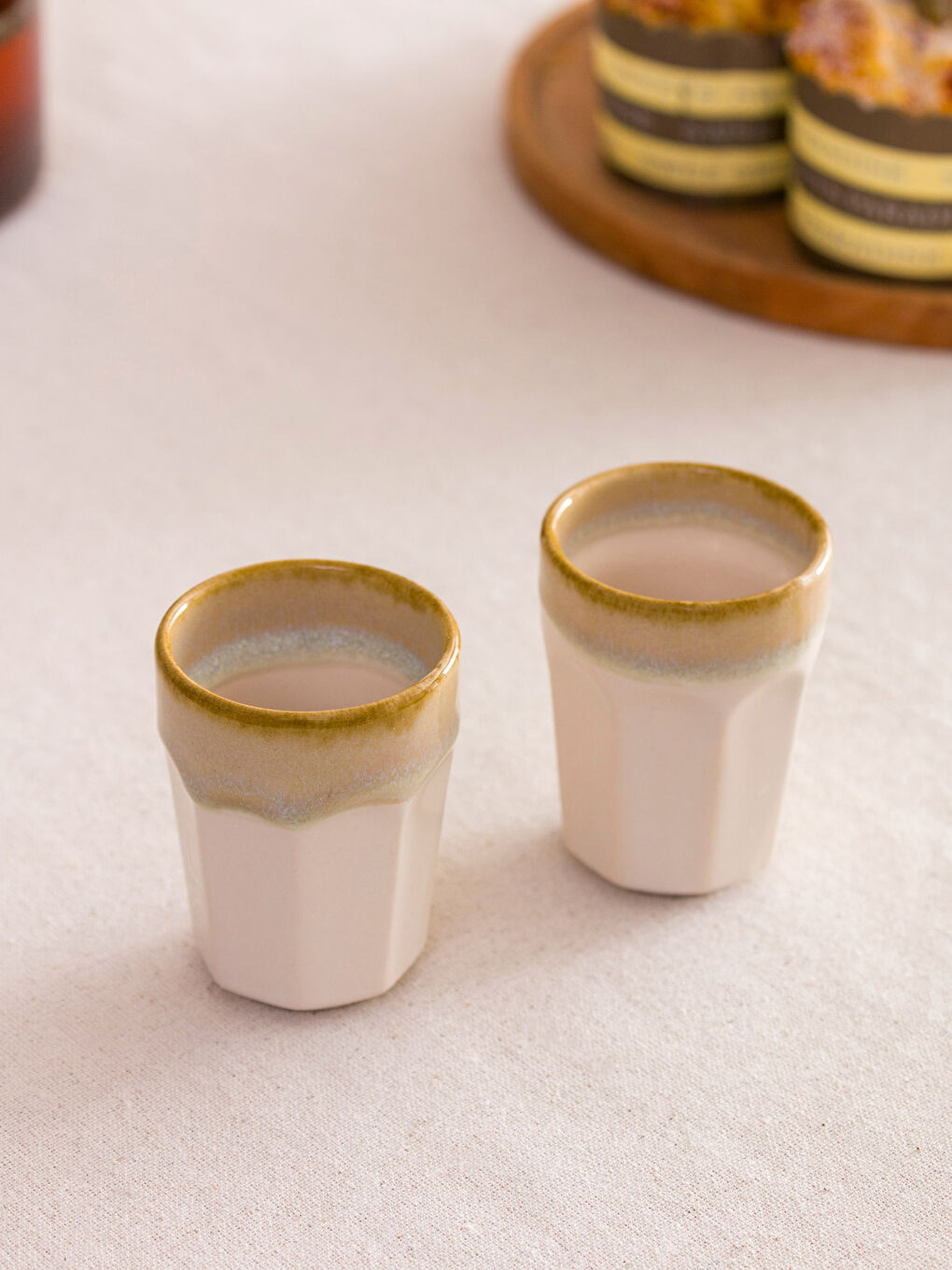 Karışık Desenli Seramik Bardak 2'li-1