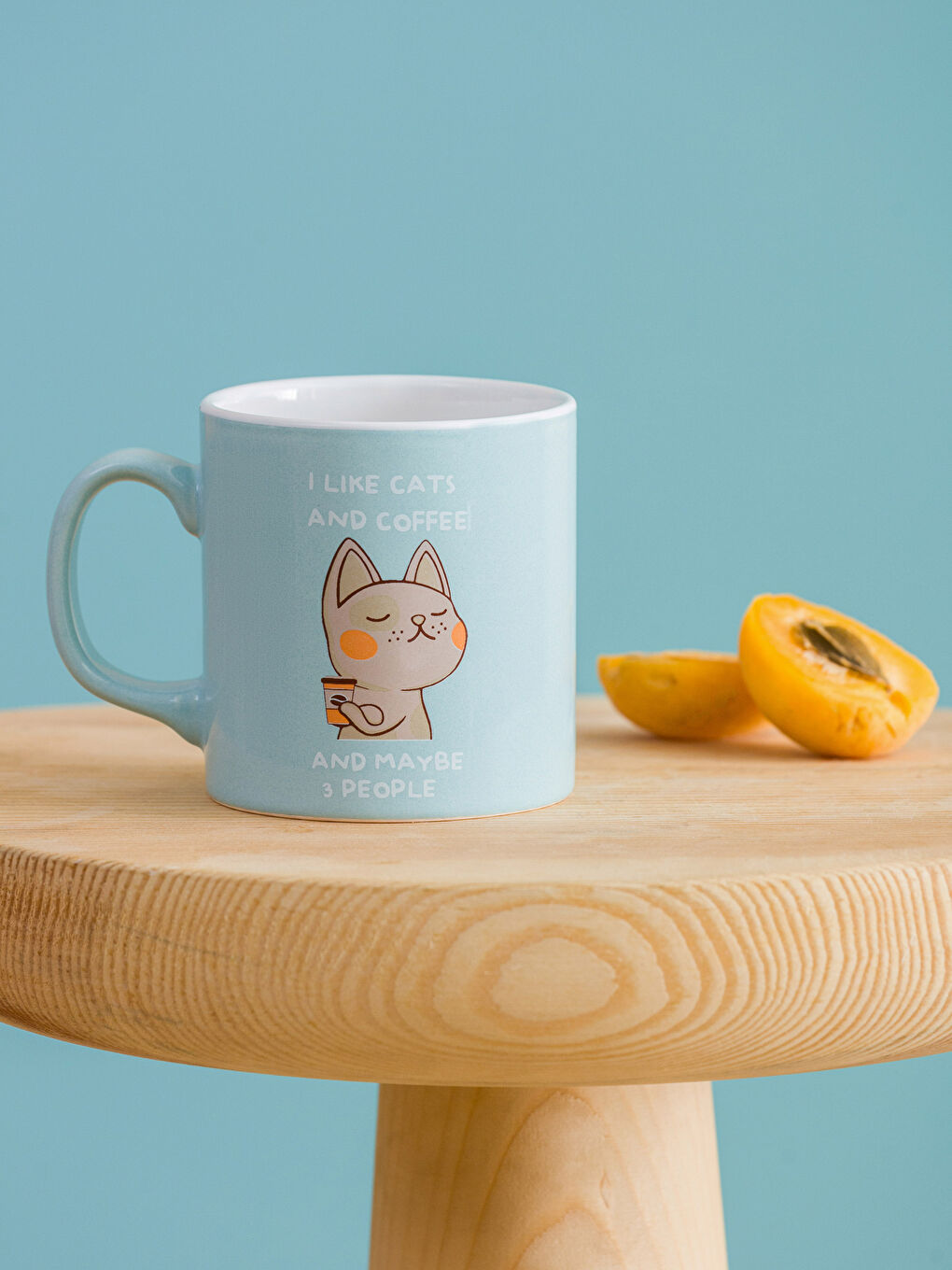 LCW HOME Cat Printed Ceramic Mug 320 ml -W3HB65Z8-F9C