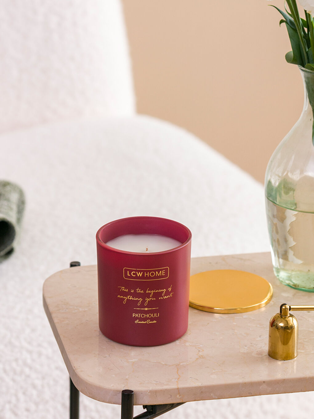 Patchouli Scented Glass Candle 190 Gr-1