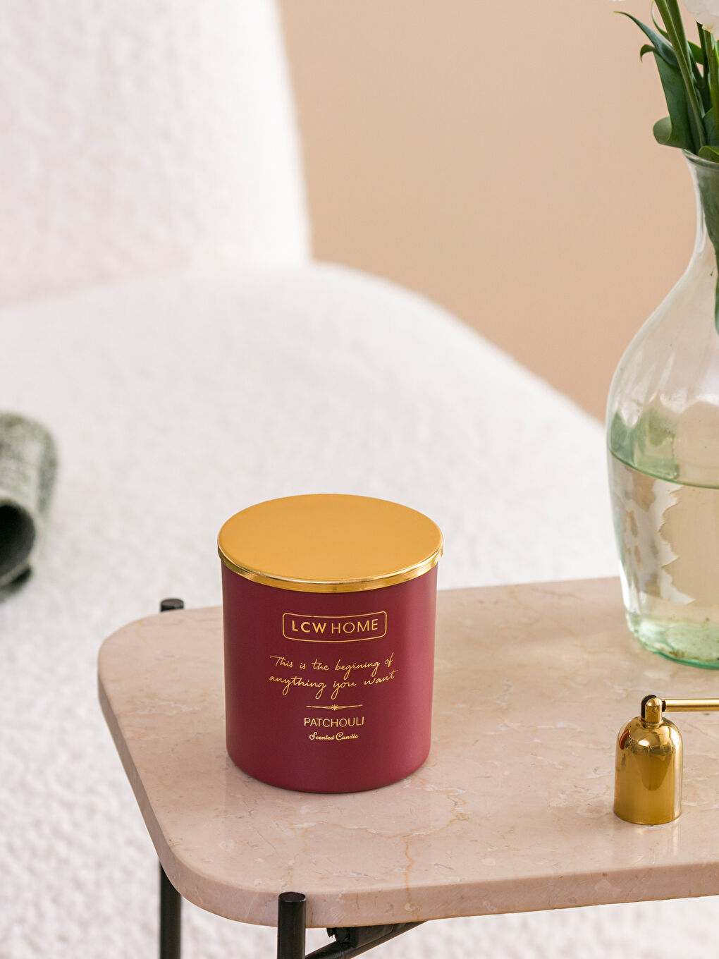 Patchouli Scented Glass Candle 190 Gr-2