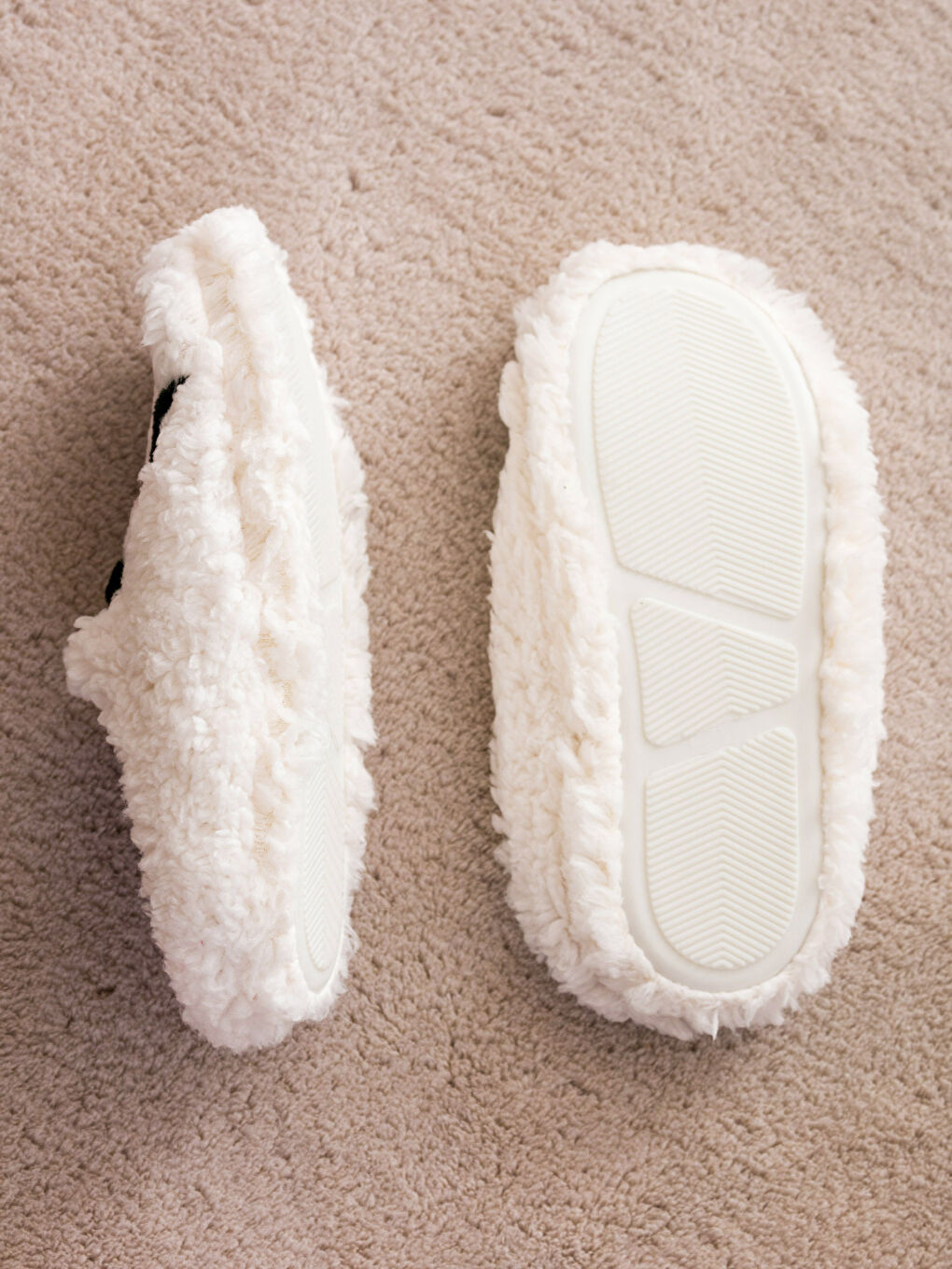 Penguin Embroidered Plush Women's House Slippers -W3HE23Z8-VGB