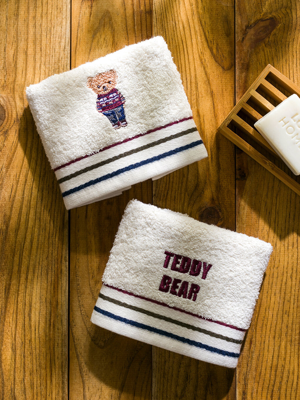 Embroidered Hand Towel 2 Pack 30x50 Cm-2