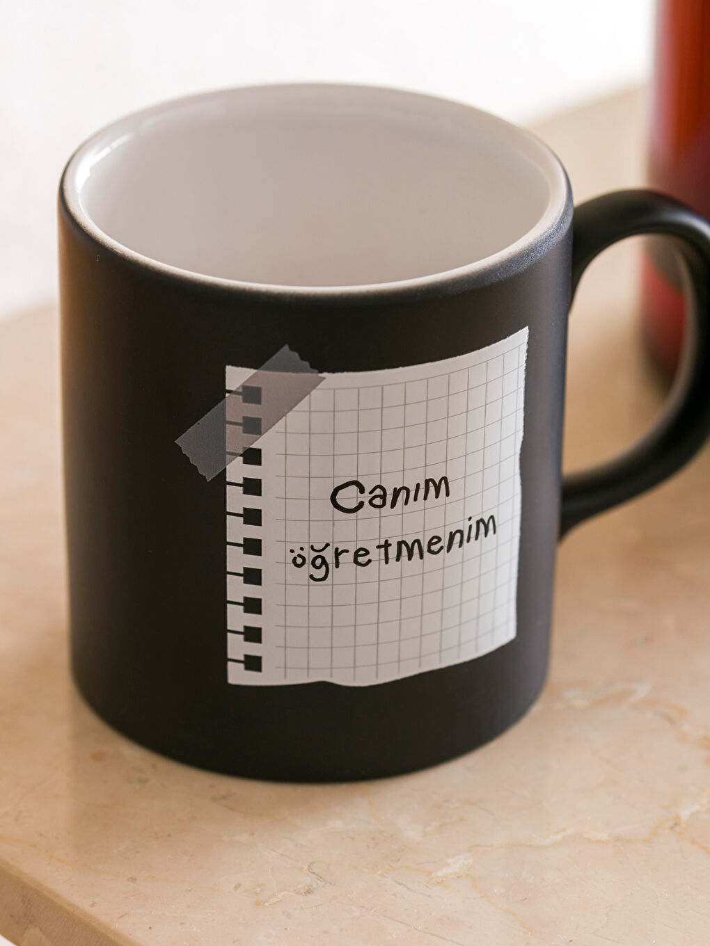 Siyah Baskılı Seramik Kupa 320 ml-2