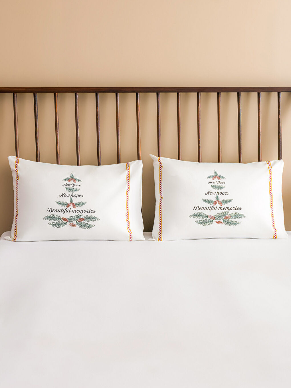 Karışık Baskılı Yastık Kılıfı 2'li 50x70 cm-1