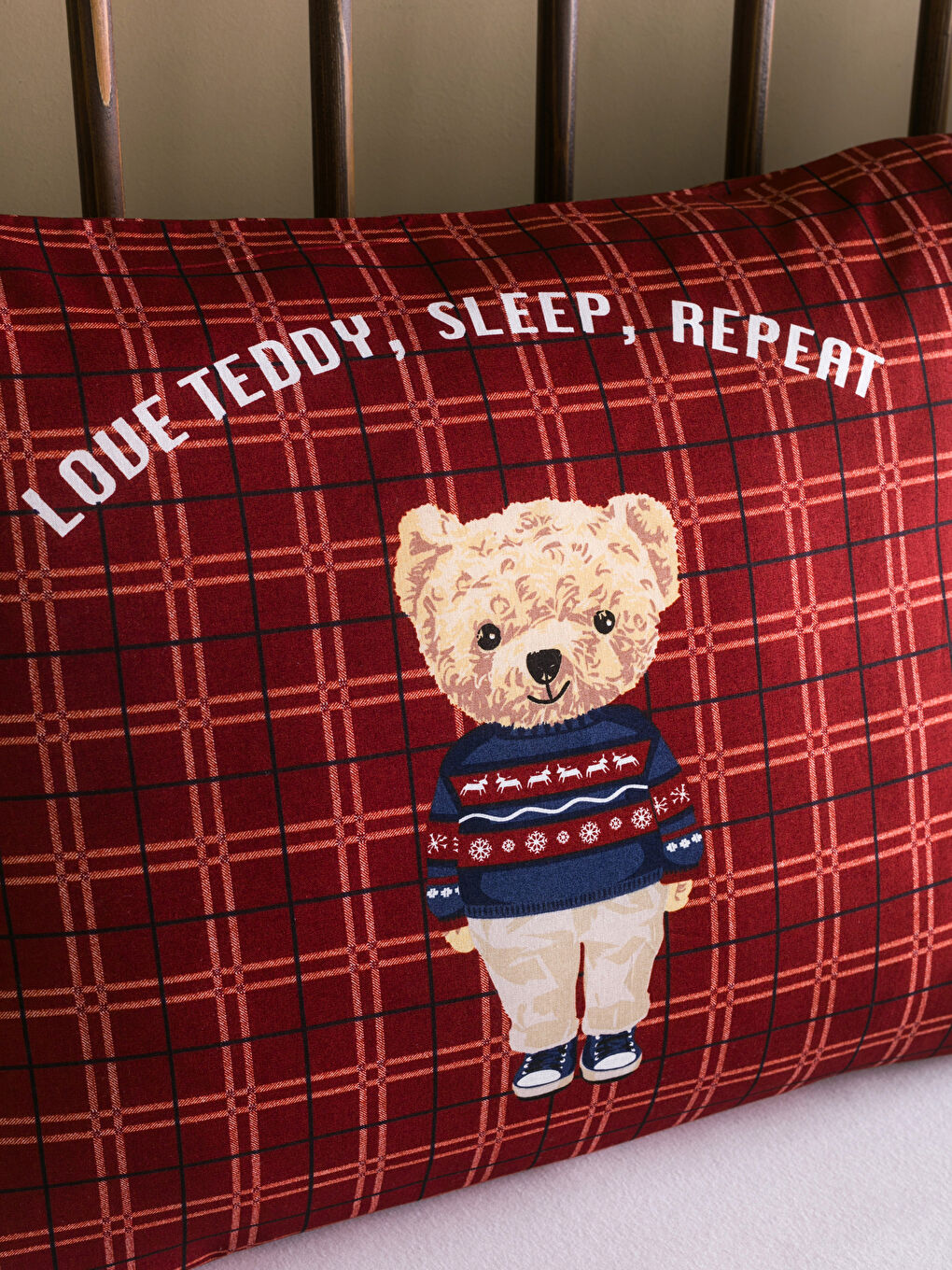 Karışık Ayıcık Baskılı Yastık Kılıfı 2'li 50x70 cm-2