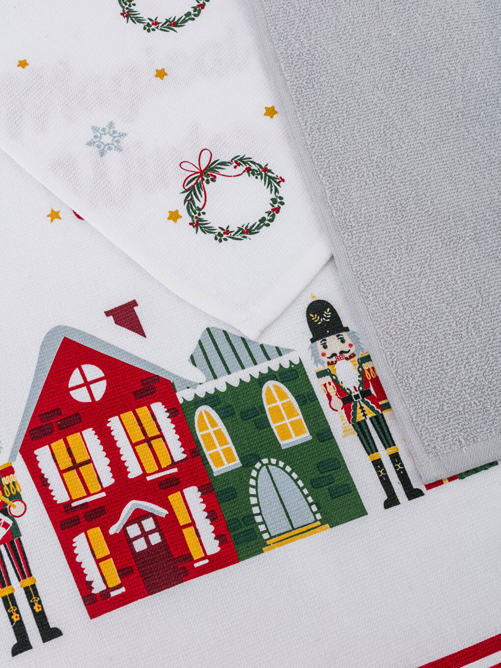 ნიმუშიანი ჩაის პირსახოცი 3-ცალიანი პაკეტი 40x50 სმ-2