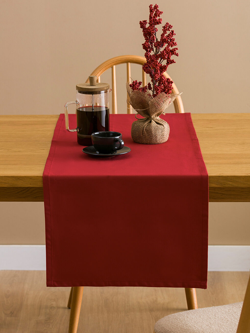 Plain Cotton Runner 45x150 Cm -W3HG82Z8-HKD