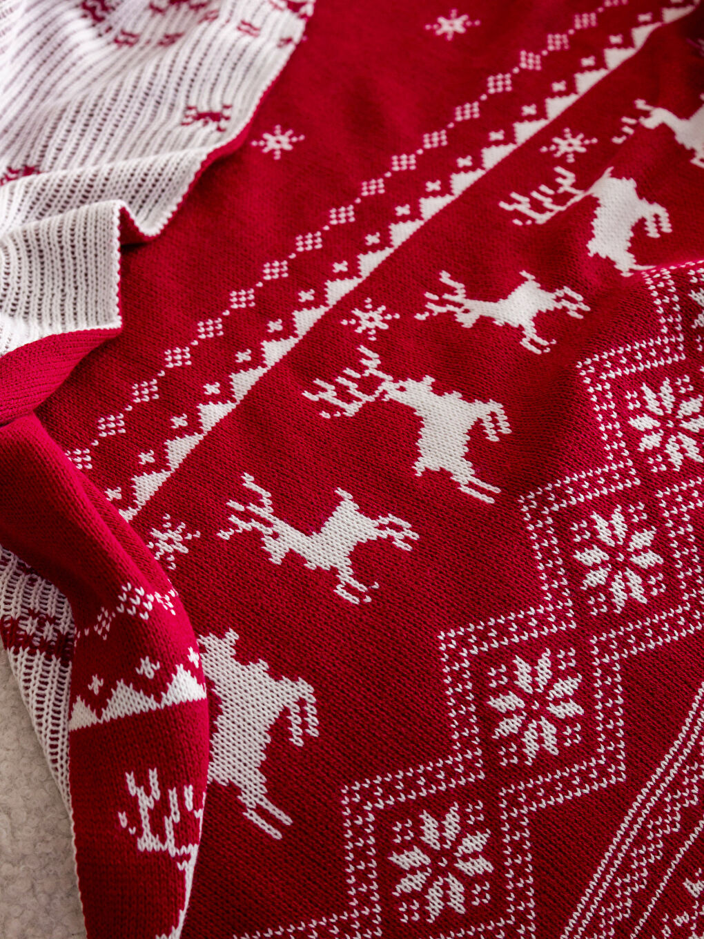 Ćebe za prekrivanje sa novogodišnjom tematikom 100x150 cm-1