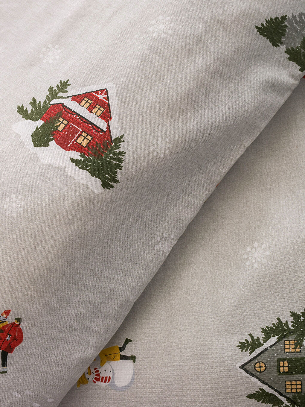 Karışık Yılbaşı Temalı Çift Kişilik Nevresim Takımı-6