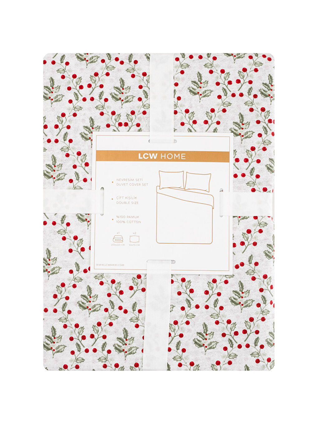 LCW HOME Printed Ranforce Double Duvet Cover Set -W3HP31Z8-F9C