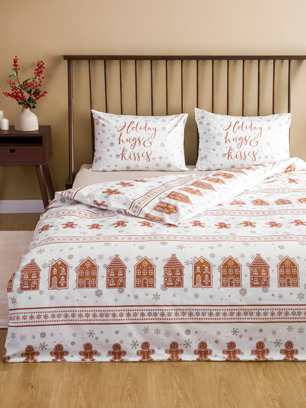 LCW HOME Christmas Themed Double Duvet Cover Full Set -W3HP39Z8-F9C