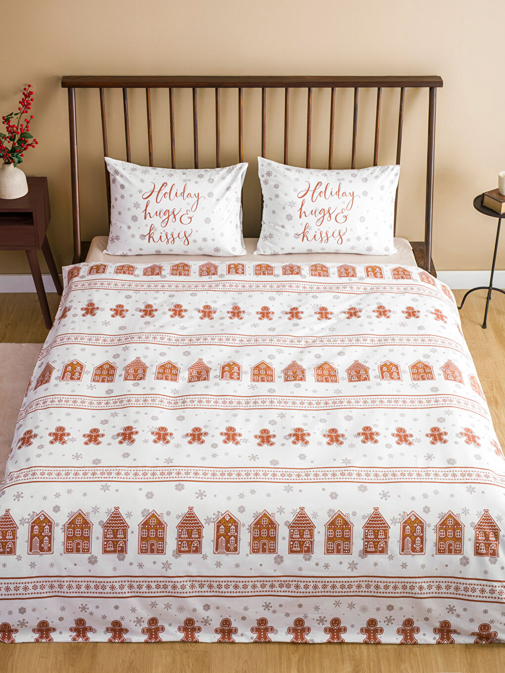 LCW HOME Christmas Themed Double Duvet Cover Full Set -W3HP39Z8-F9C