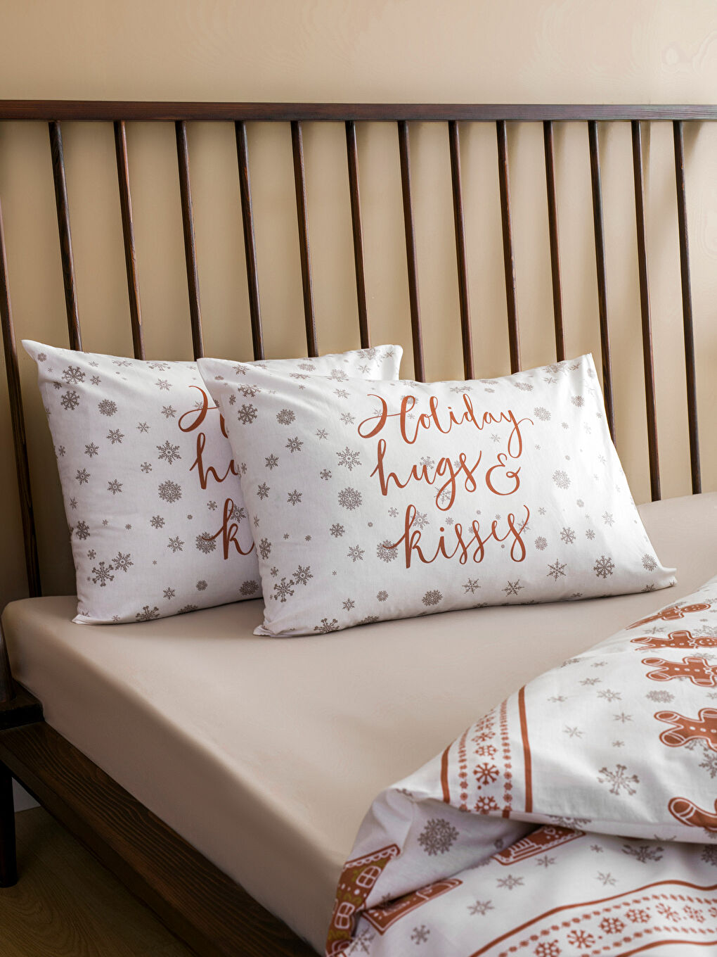 LCW HOME Christmas Themed Double Duvet Cover Full Set -W3HP39Z8-F9C