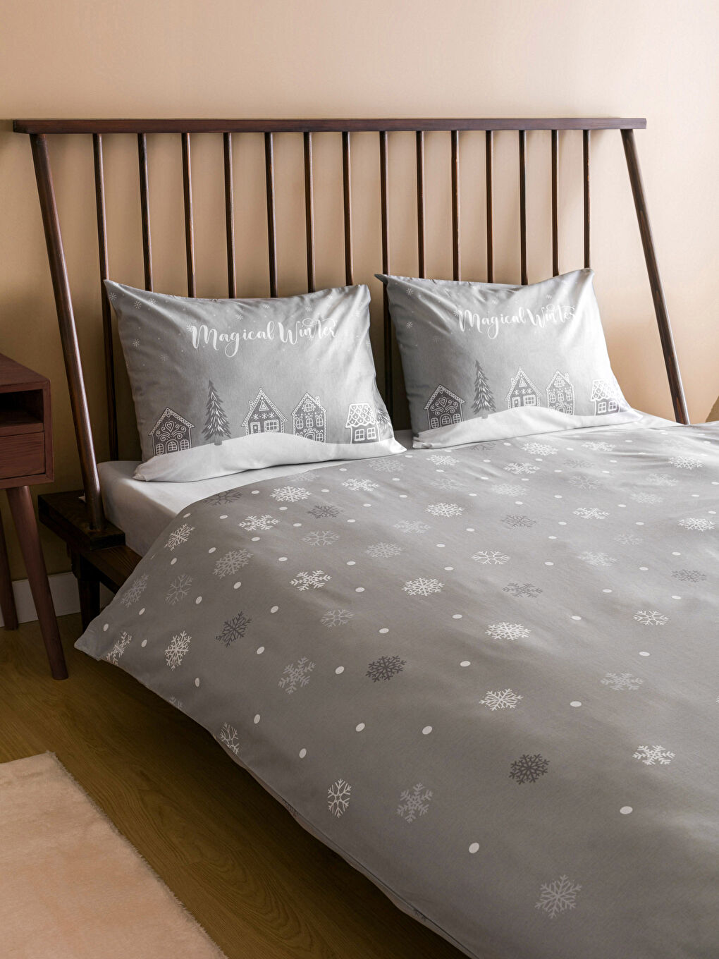 LCW HOME Christmas Themed Double Duvet Cover Full Set -W3HQ06Z8-F9C