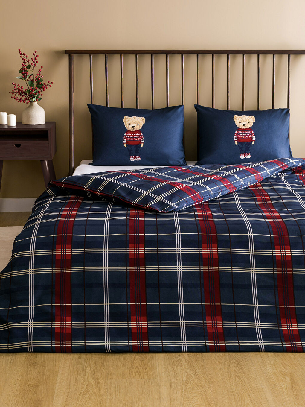 Komplet duple navlake za jorgan sa štampanim motivom medvedića