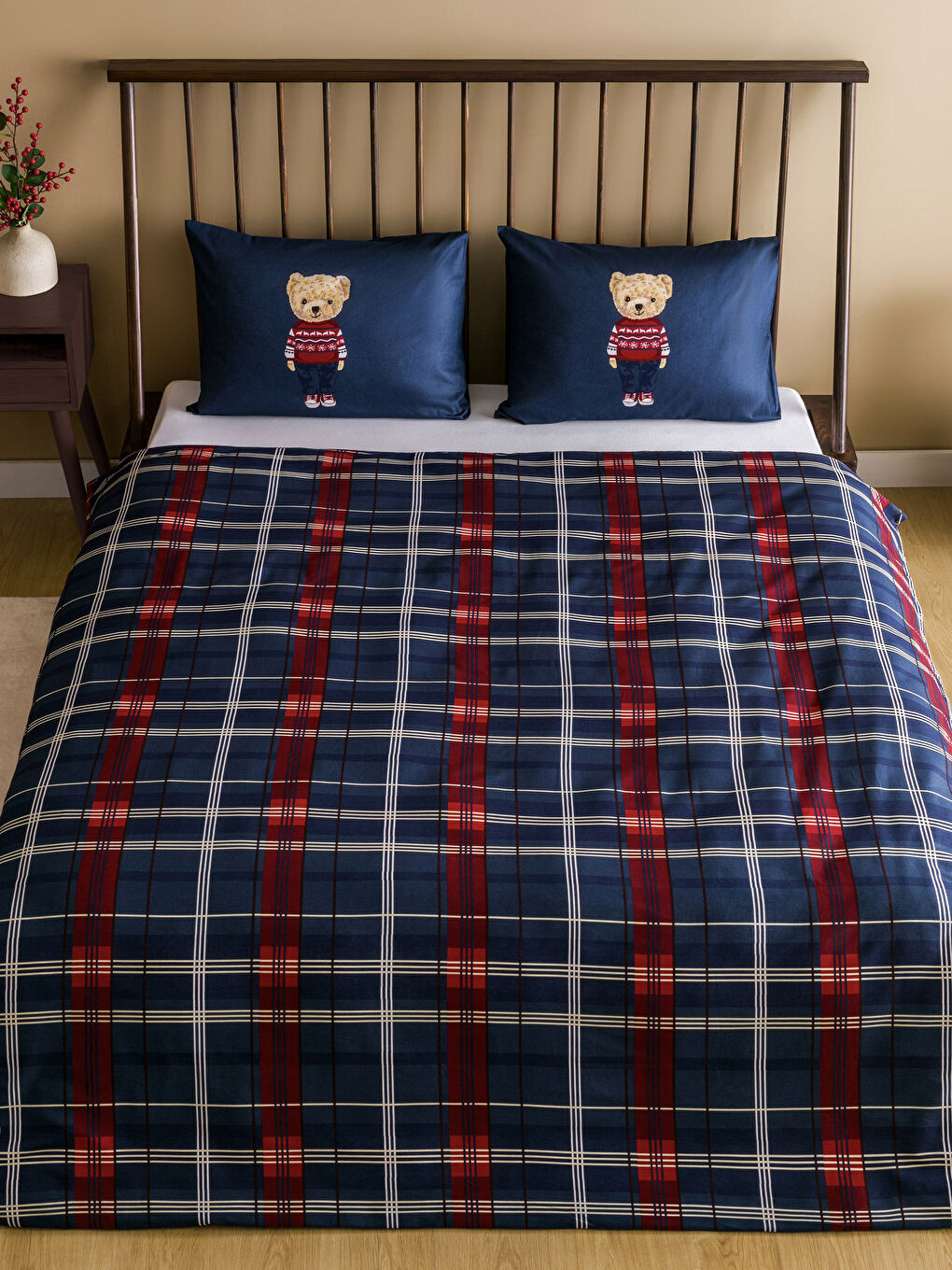 Komplet duple navlake za jorgan sa štampanim motivom medvedića-1