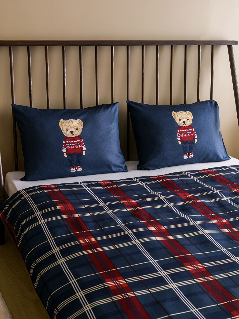 Komplet duple navlake za jorgan sa štampanim motivom medvedića-2