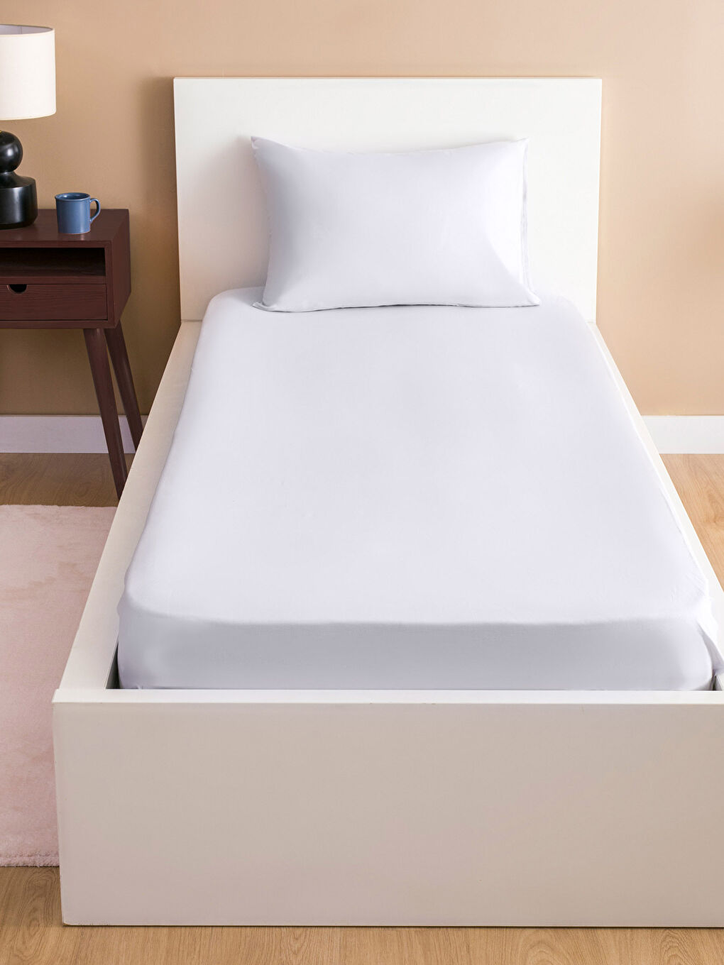 Ensemble de Draps de Lit Élastiques Tissés à Plat