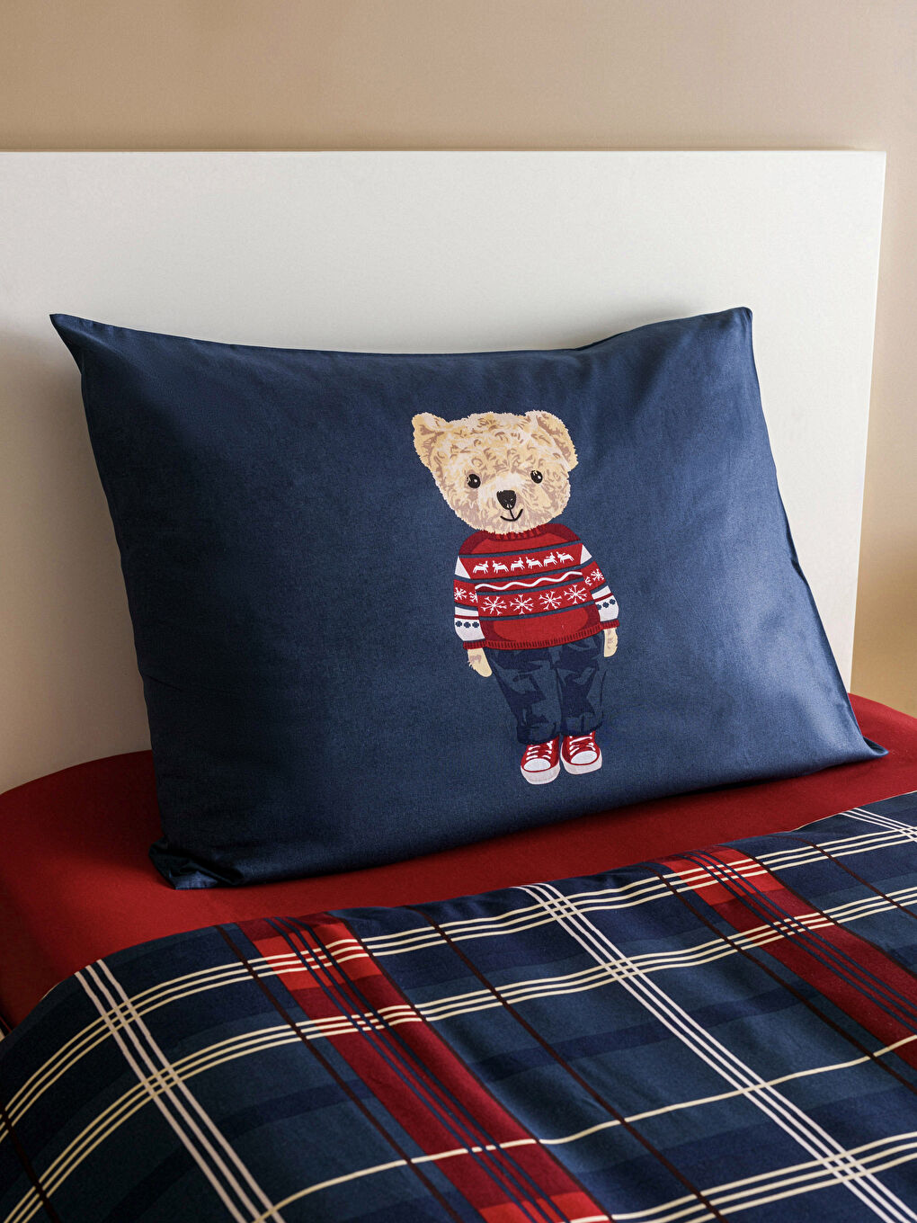 Karışık Ayıcık Baskılı Tek Kişilik Nevresim Takımı-2