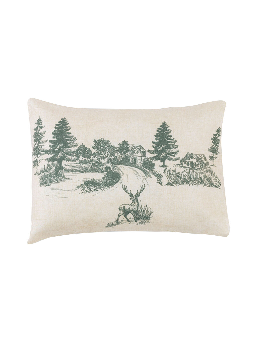 Karışık Ağaç Desenli Yastık Kılıfı 2'li 50x70 cm-4