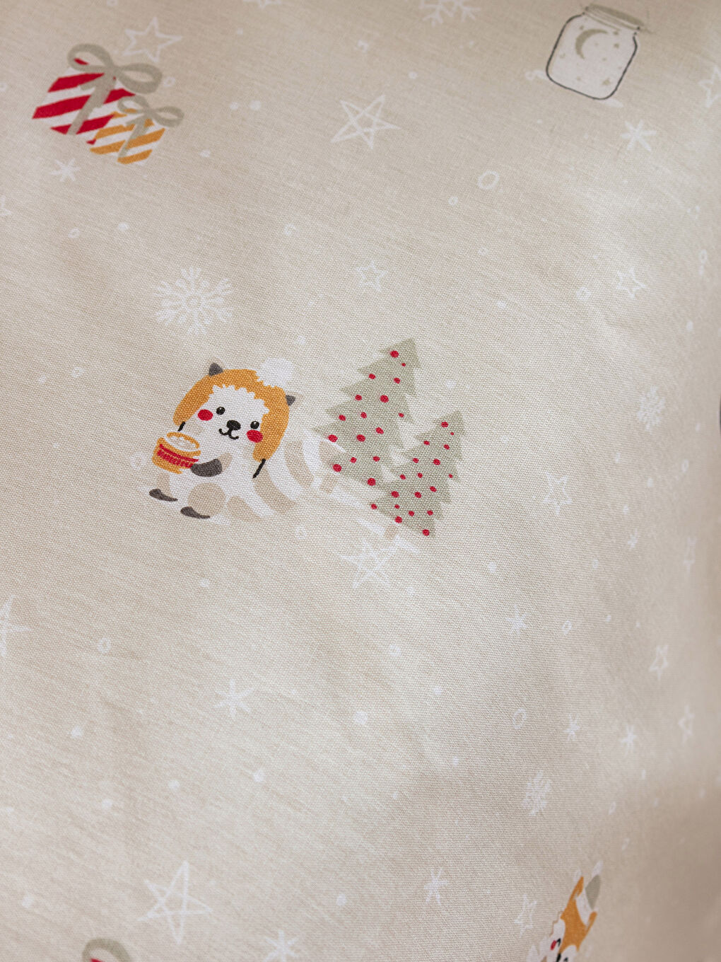 ნაბეჭდი ნაქსოვი ბავშვის დუვეტის საფარის სრული კომპლექტი-4