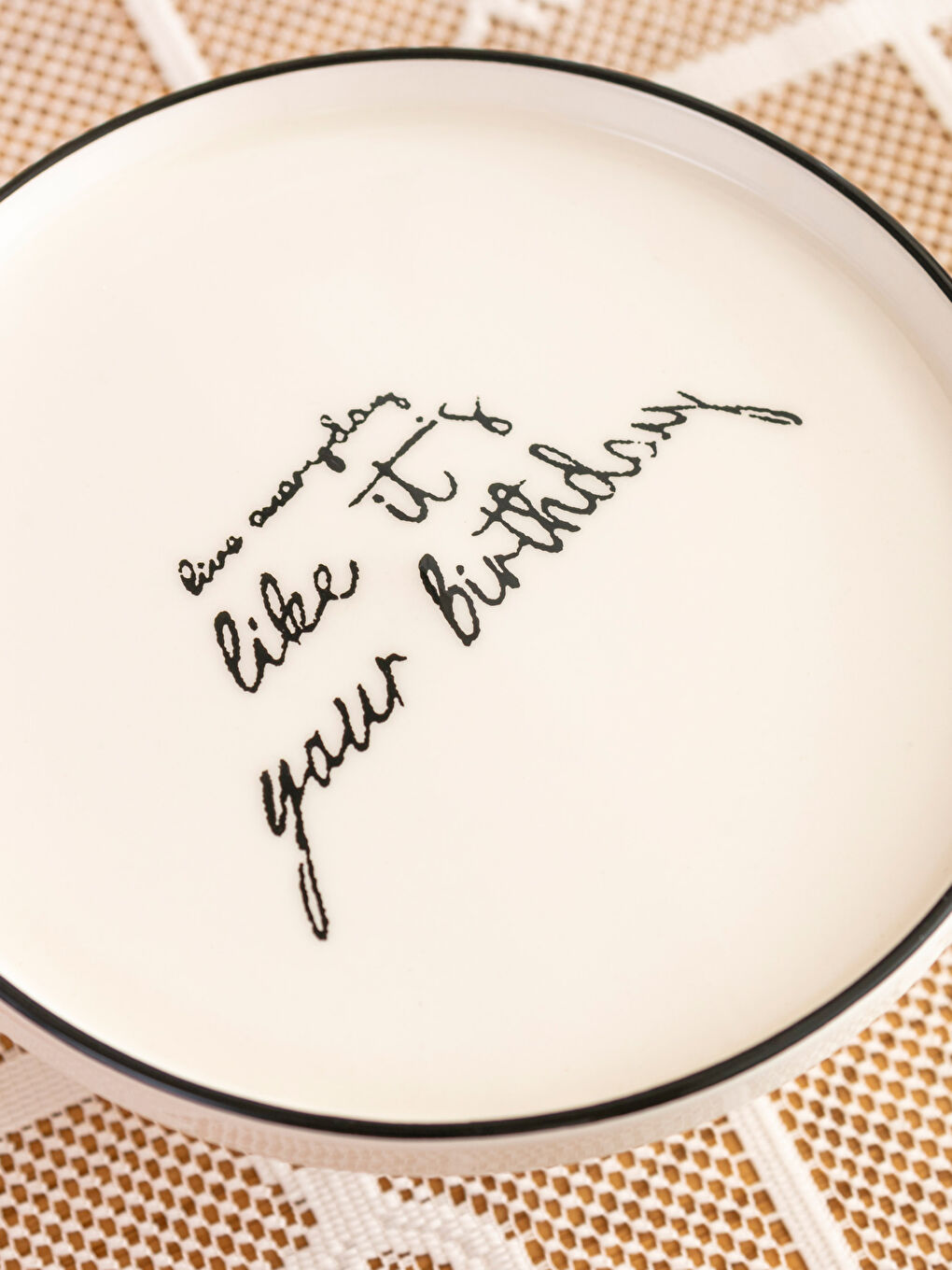 Siyah Seramik Ayaklı Kek Standı 20 cm-2