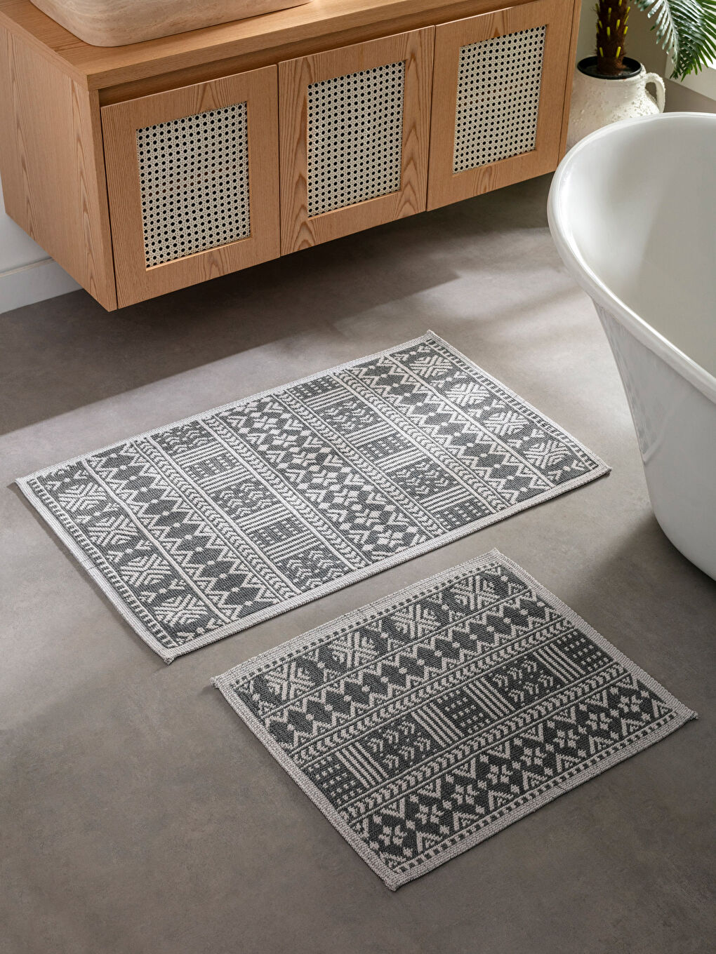 Patterned Bath Mat 2 Pack