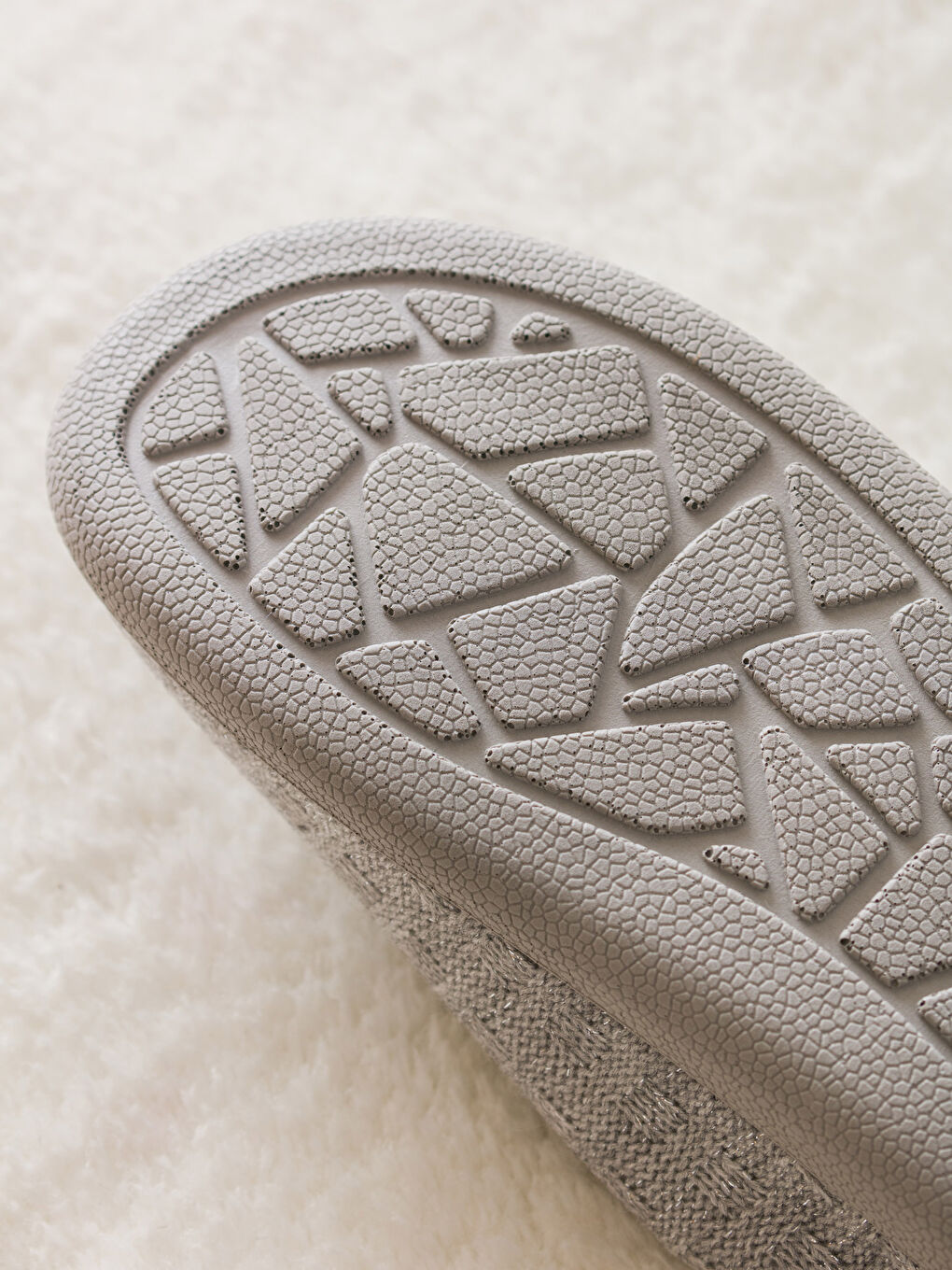 Gri Triko Kadın Ev Terliği-4