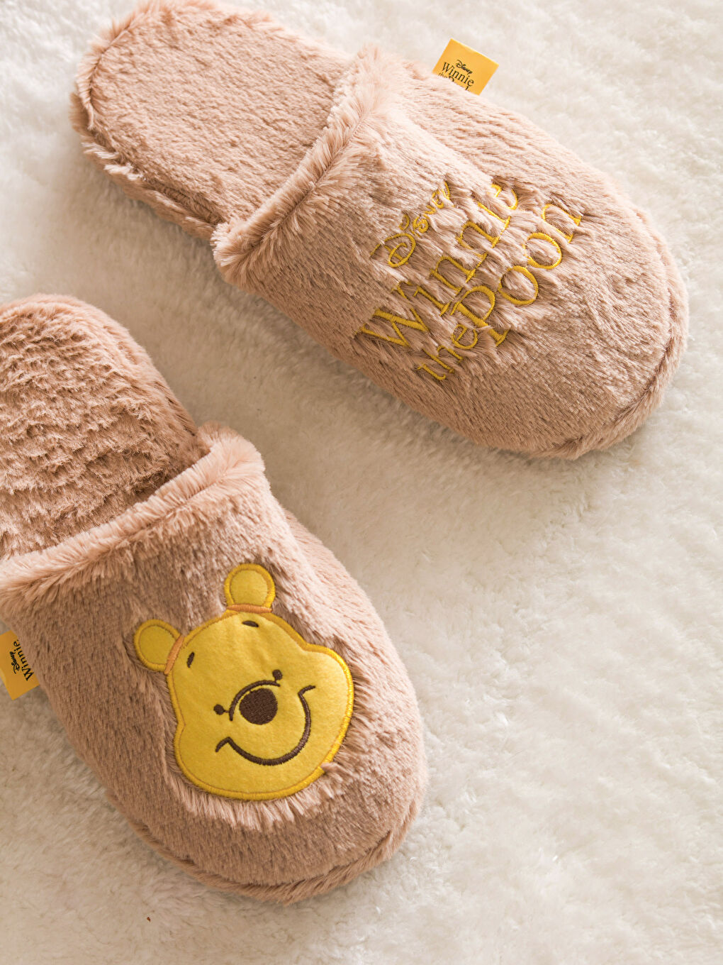 LCW HOME Winnie the Pooh Embroidered Women's House Slippers -W3HV33Z8-LQB