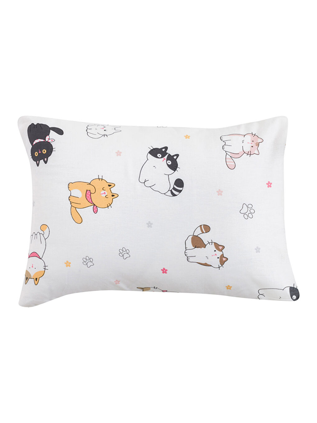 Sarı Baskılı Pamuklu Bebek Yastık Kılıfı 2'li  35x45 cm-3