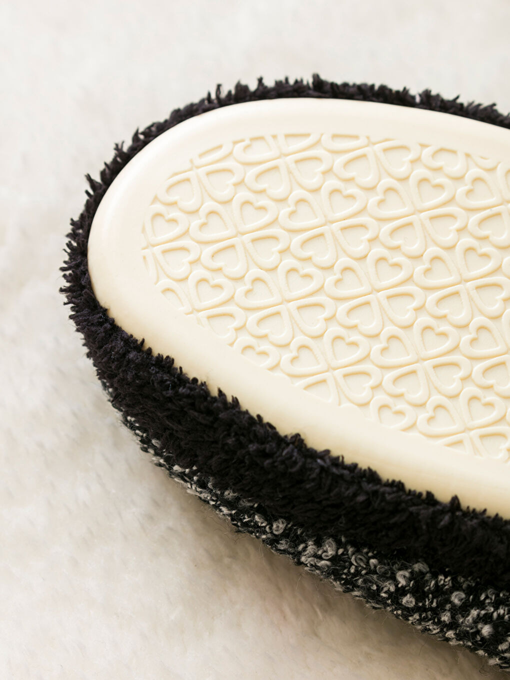 Siyah Desenli Kadın Ev Terliği-4