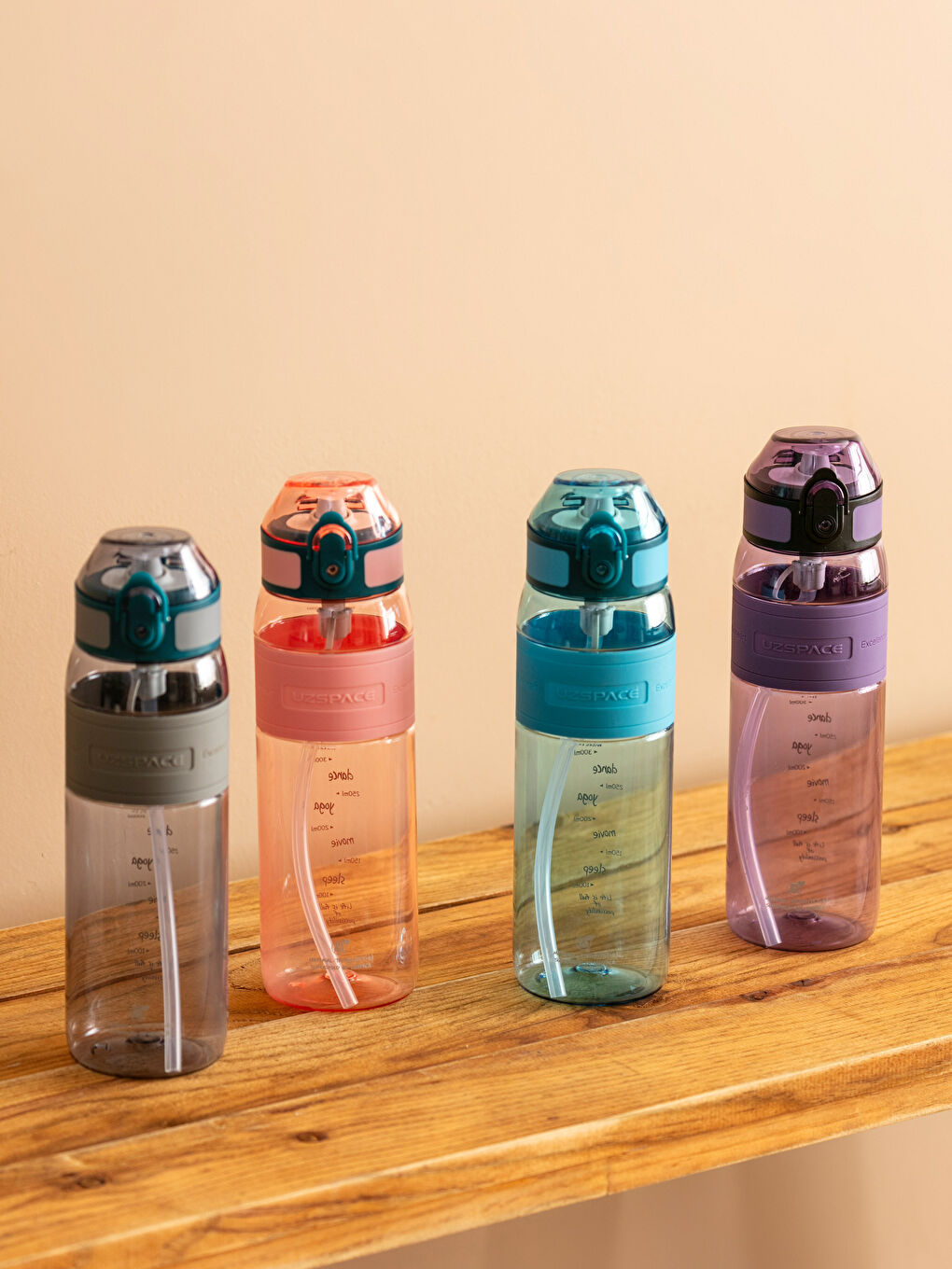 Karışık Baskılı Pipetli Suluk 630 ml