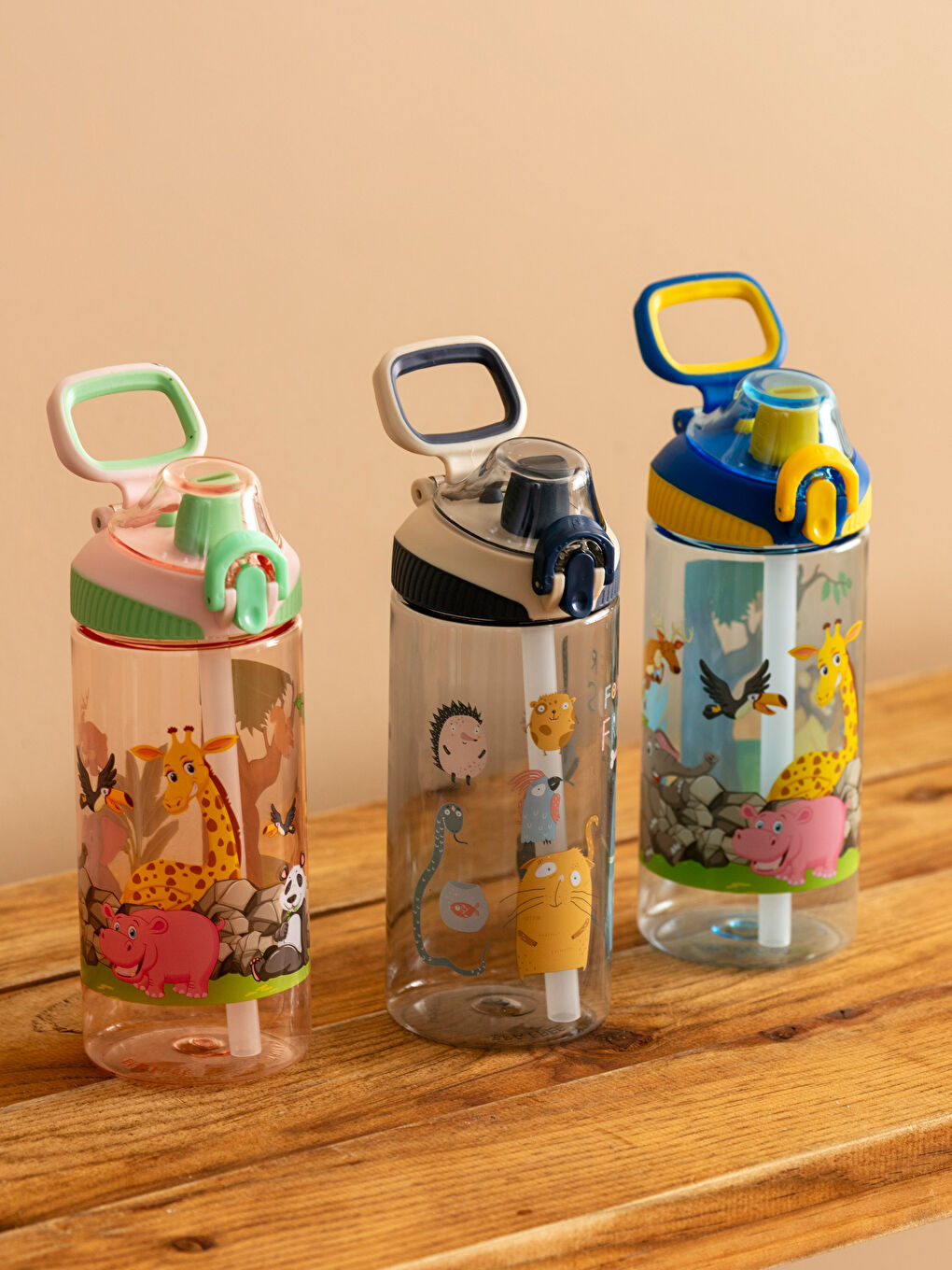 Karışık Baskılı Pipetli Suluk 500 ml