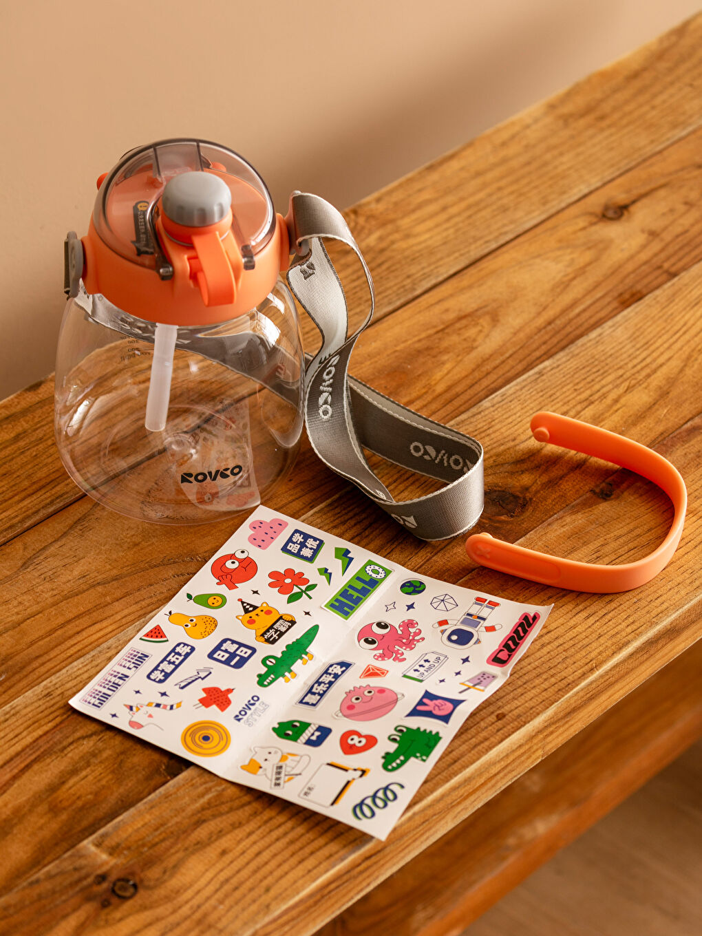 Karışık Baskılı Pipetli Suluk 1000 ml-3