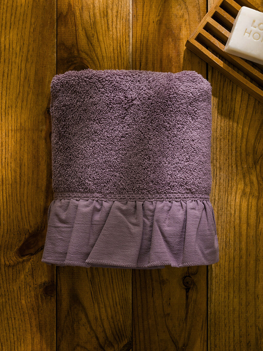 Ruffle Detailed Face Towel 50x80 cm-2