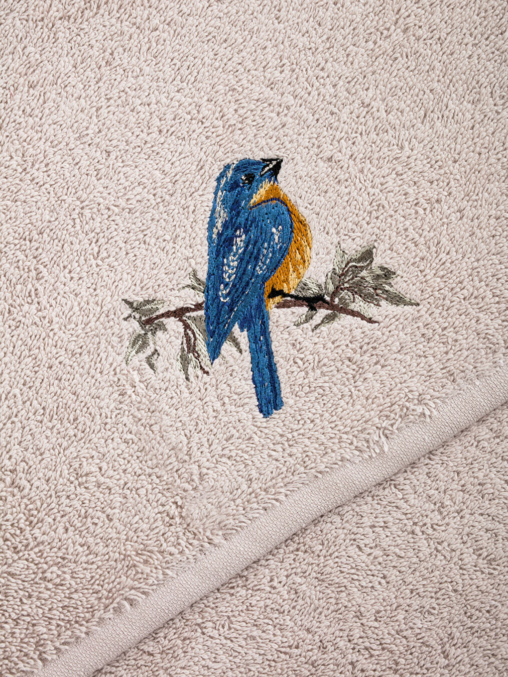 ბამბის მოქარგული სახის პირსახოცი 50x80 სმ-3