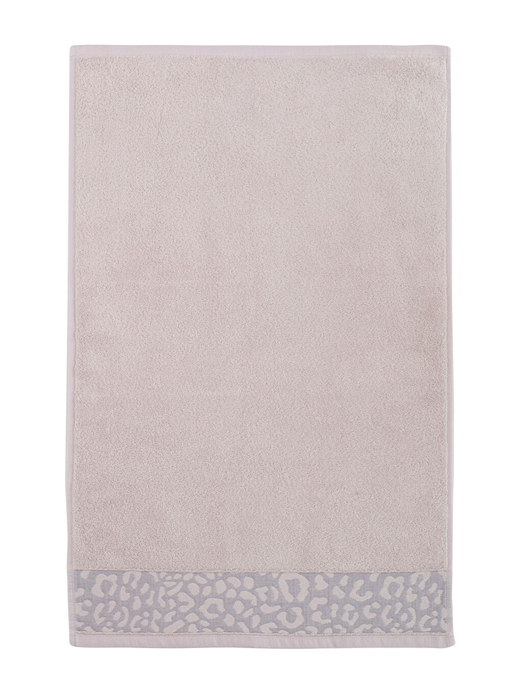 Gri Pamuklu Nakışlı Yüz Havlusu 50x80 cm-4