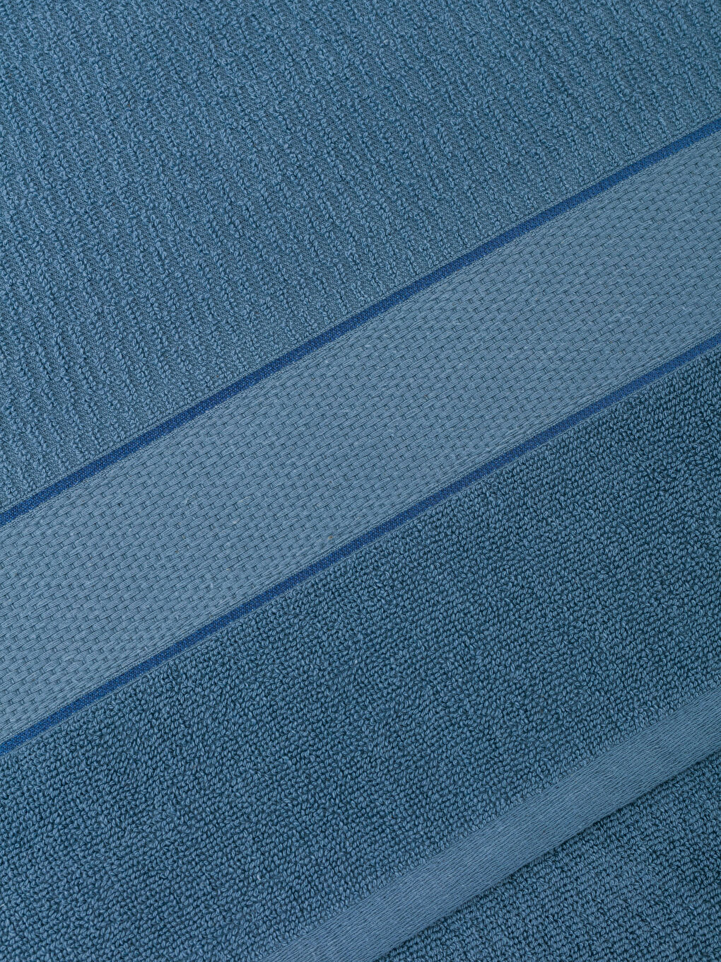 İndigo Düz Pamuklu Banyo Havlusu 70x140 cm-2