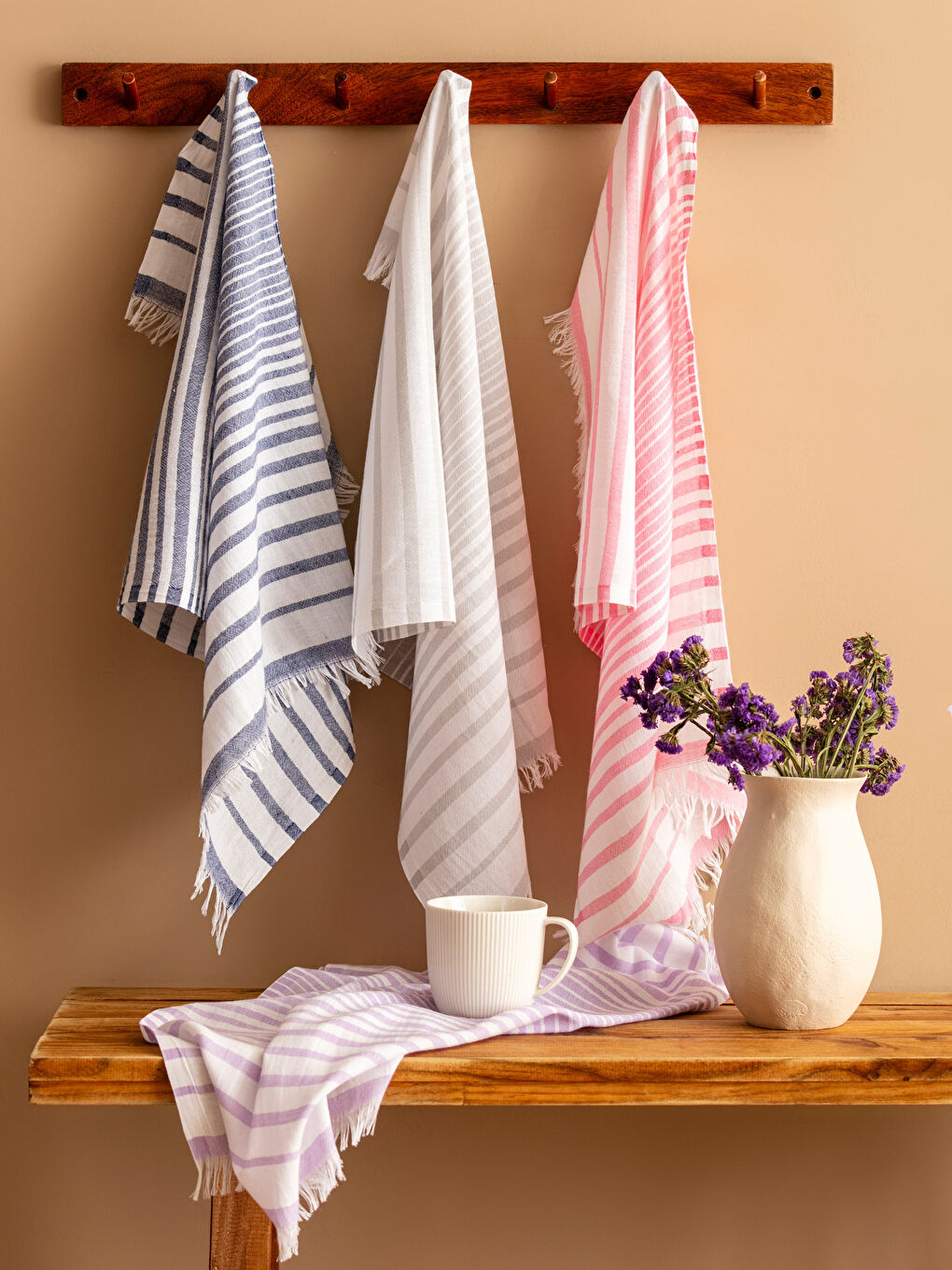 LCW HOME Patterned Tea Towel 4 Pack 40x60 Cm -W3I655Z8-F9C